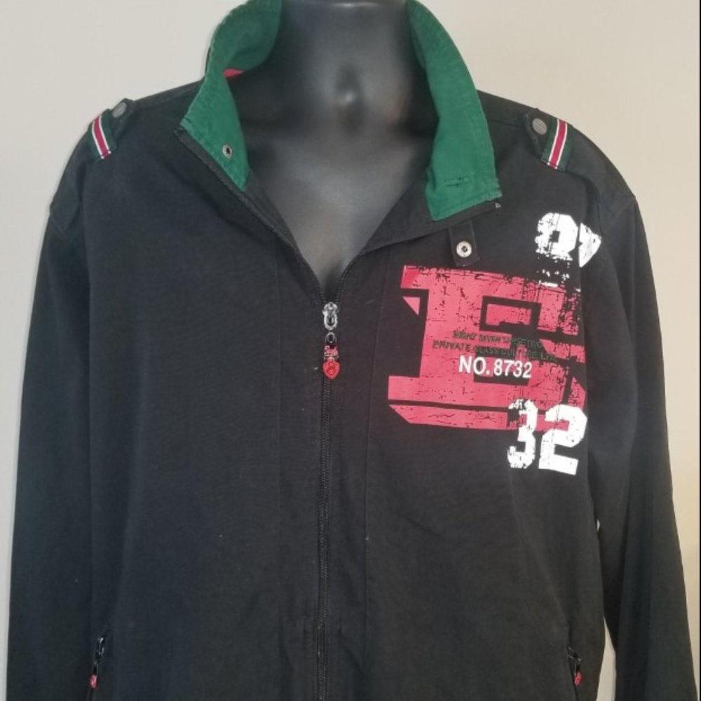 Eight 732 Men's Motorcycle Jacket 2XL Black 8732